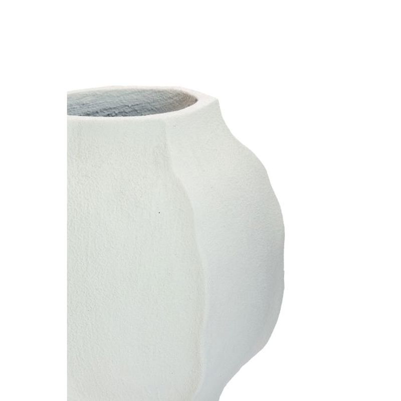 Vaso Cimento Branco Fosco Saphira 35x35cm