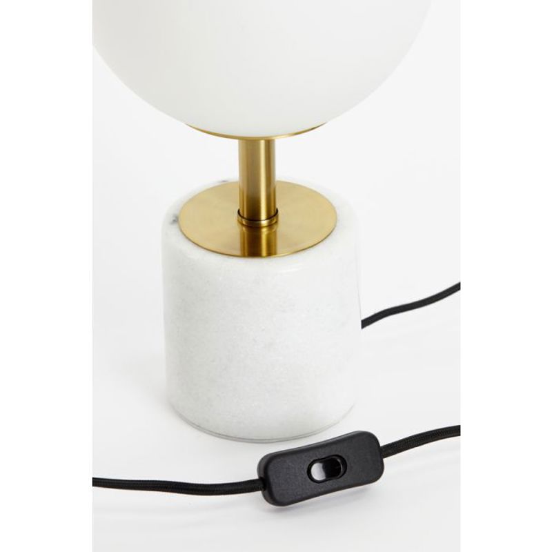 CANDEEIRO CRISTAL BRANCO COM BRONZE MEDINA 20X35
