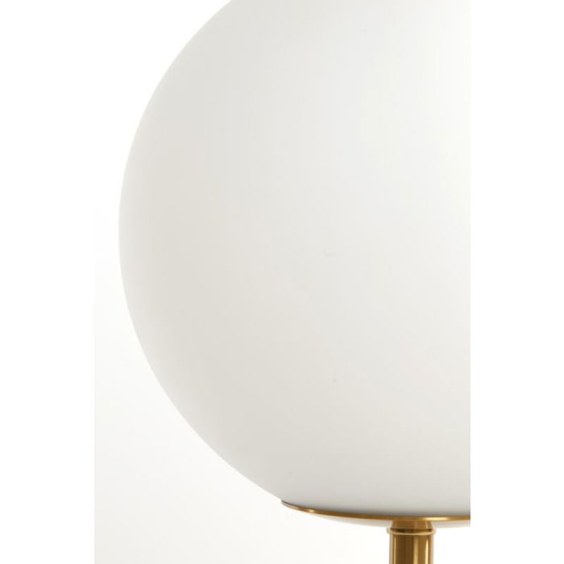 CANDEEIRO CRISTAL BRANCO COM BRONZE MEDINA 20X35