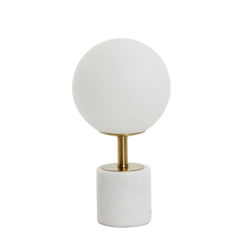 CANDEEIRO CRISTAL BRANCO COM BRONZE MEDINA 20X35