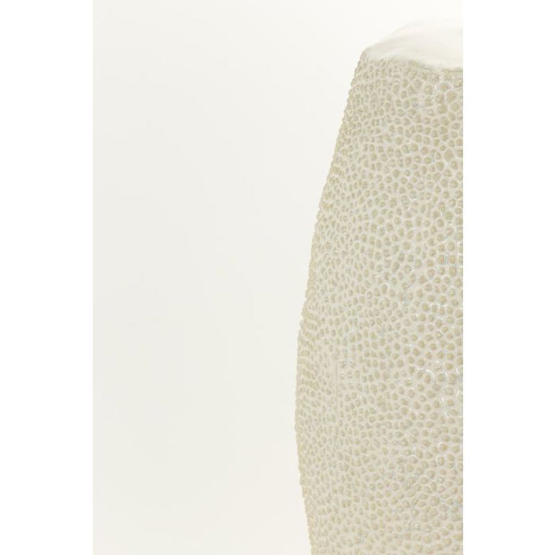 BASE CANDEEIRO BRANCO COM RELEVO KYARA 30.5 X 51.5