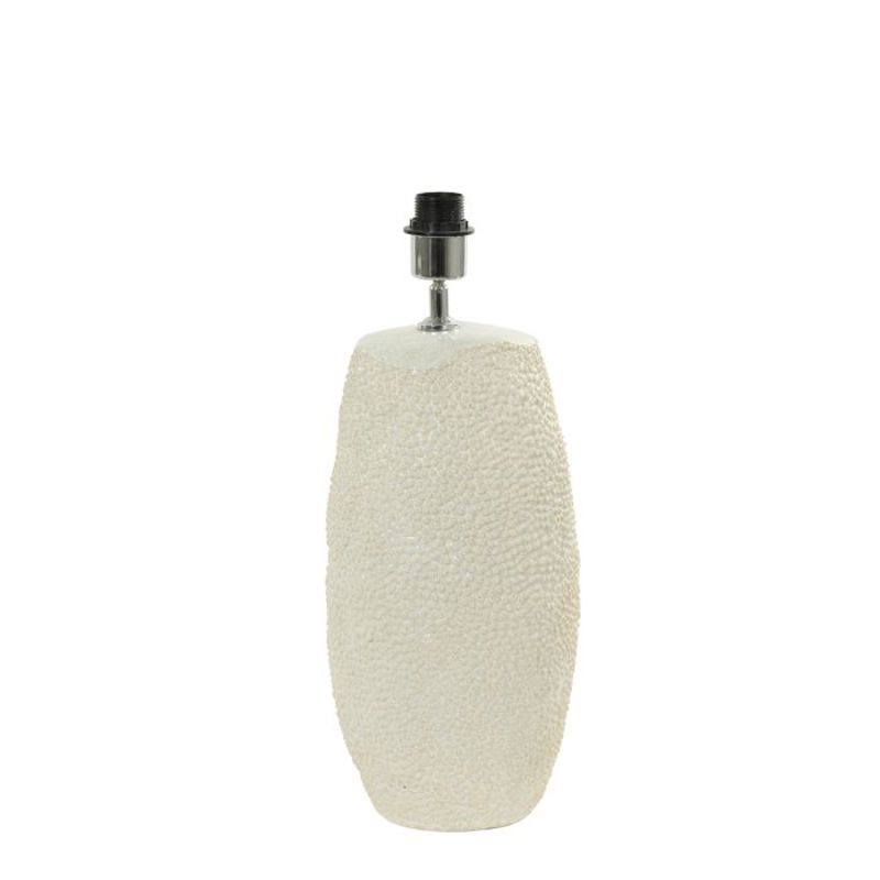 BASE CANDEEIRO BRANCO COM RELEVO KYARA 30.5 X 51.5