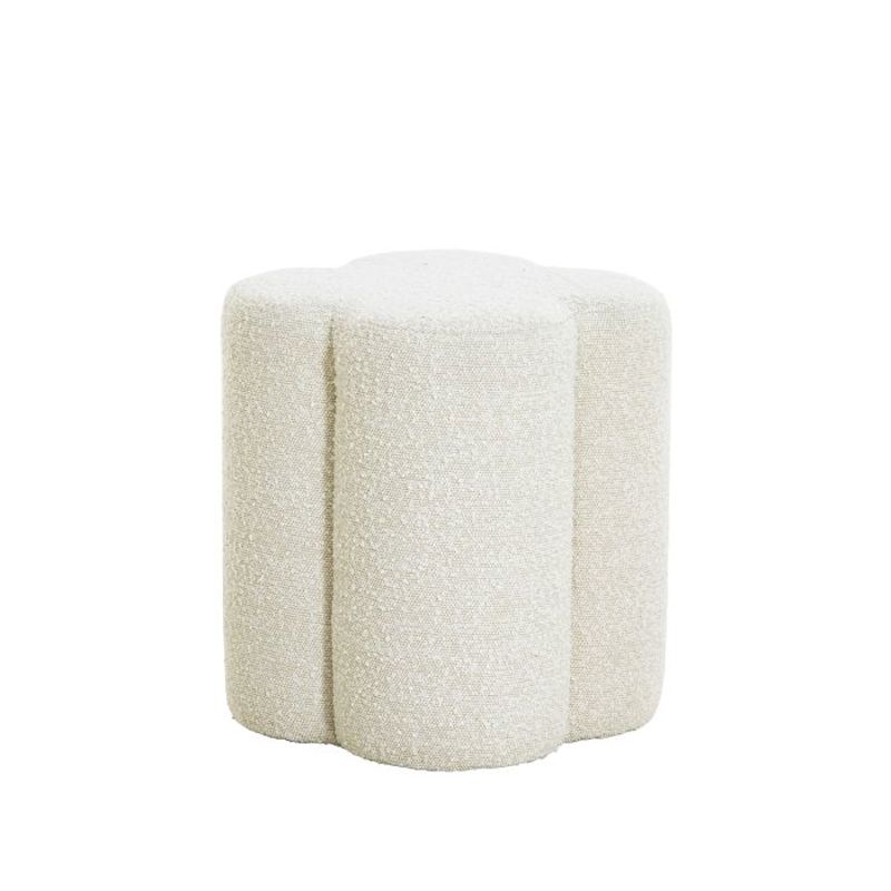 POUF NALANI BRANCO 38X38X45