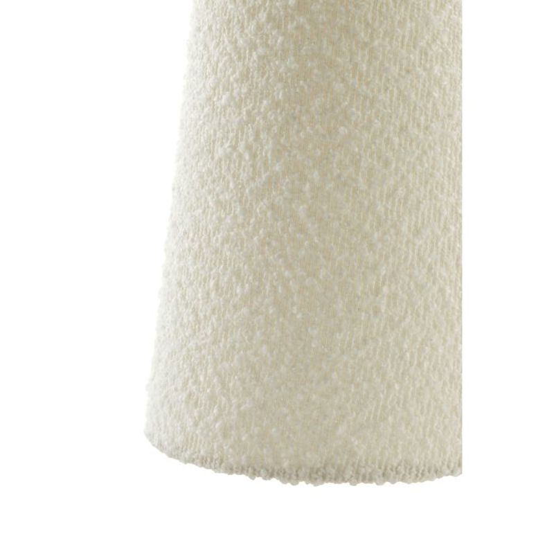 CANDEEIRO DE PE C/ABAJOUR CREME 20X58CM MIKKEL BOUCLÉ