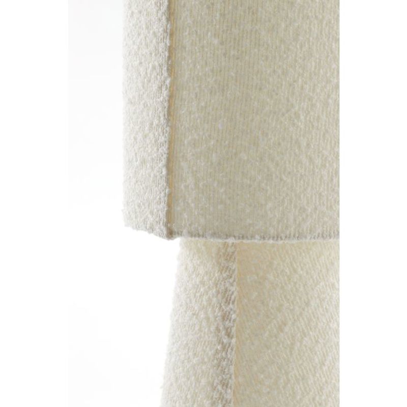 CANDEEIRO DE PE C/ABAJOUR CREME 20X58CM MIKKEL BOUCLÉ