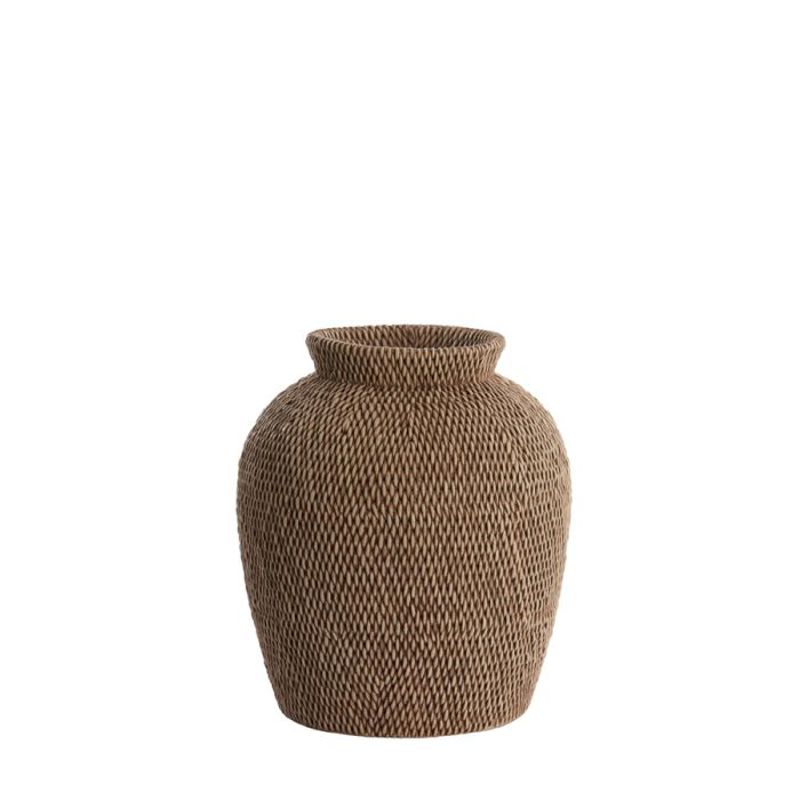 VASO MARROM TRAMA VENDIE 26X28