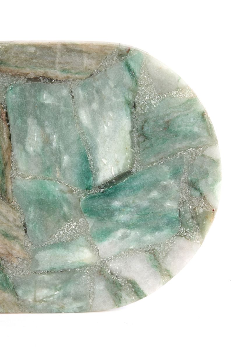 Prato Com Base Verde Agate 50x24x6