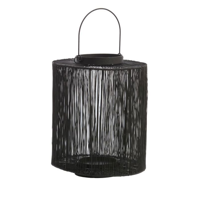 Candeeiro Cilindrico Fios Preto BANJO 28x30