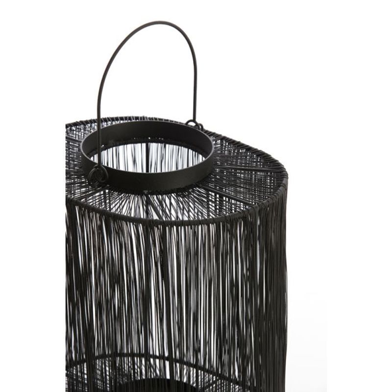 Candeeiro Cilindrico Fios Preto BANJO 28x30