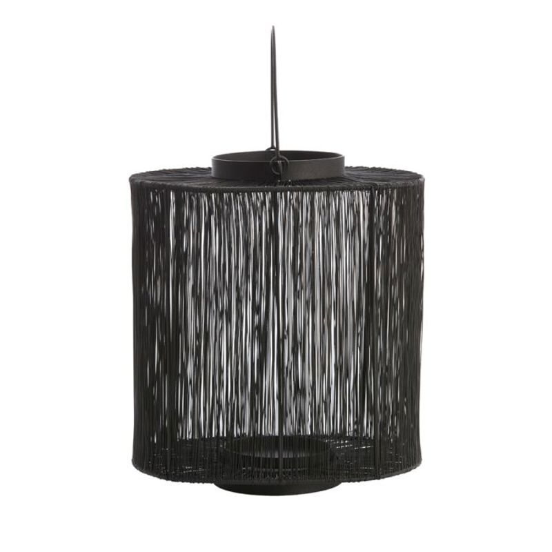 Candeeiro Cilindrico Fios Preto BANJO 28x30