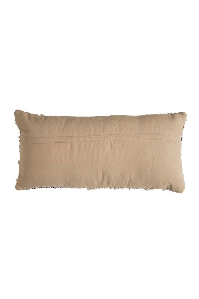 Almofada Retangular Castanha Bouclé 60x30