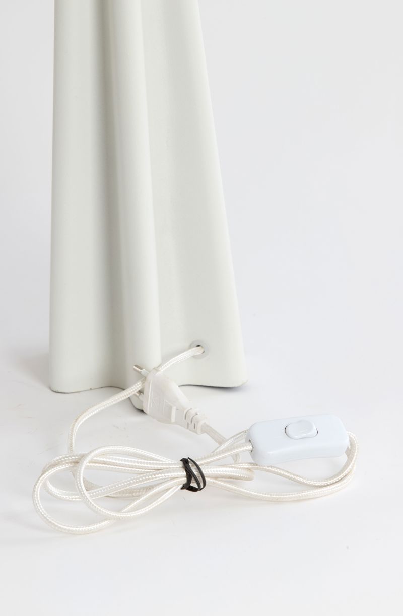 Candeeiro Branco Metal 38x49
