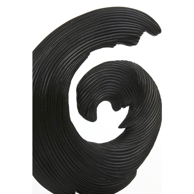 PEÇA DECORATIVAPEQUENA EM CIRCULO PRETO MATE SHWIBA
