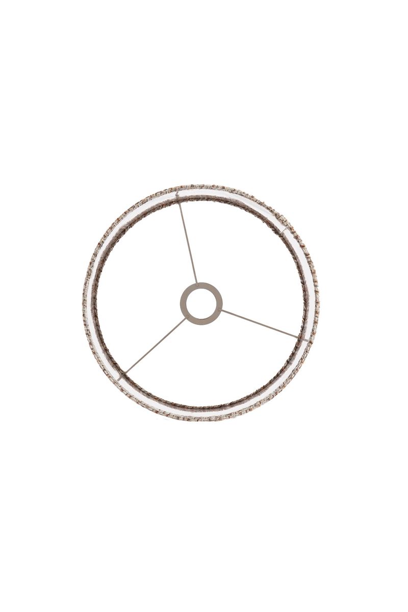 ABAJOUR CILINDRO MARROM CLARO 30x30x32