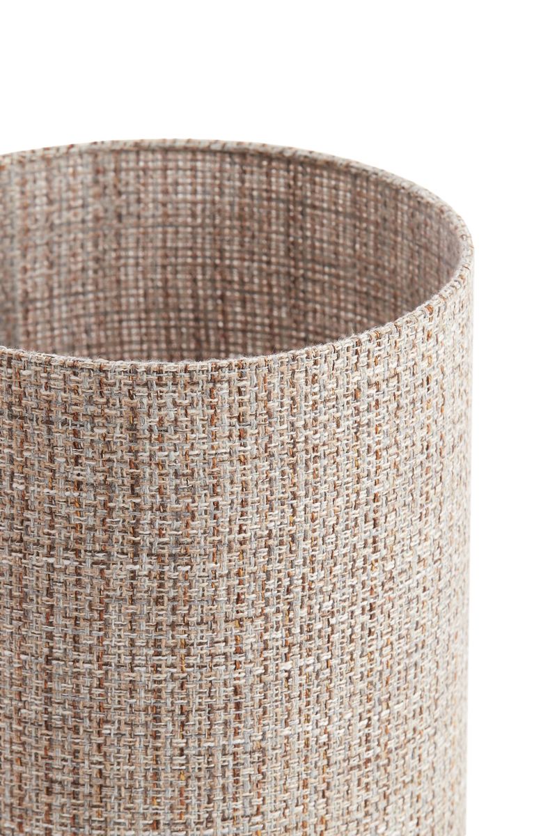 ABAJOUR CILINDRO MARROM CLARO 30x30x32