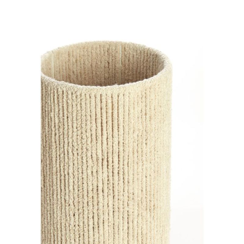 Abajur Cilíndrico Chenille Creme 20x30cm