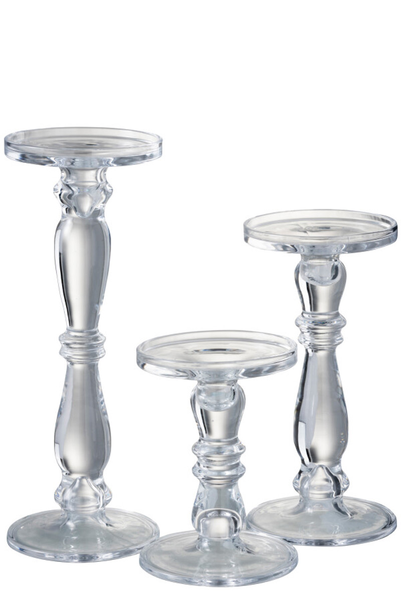 Candelabro Porta-vela Vidro 35.5cm