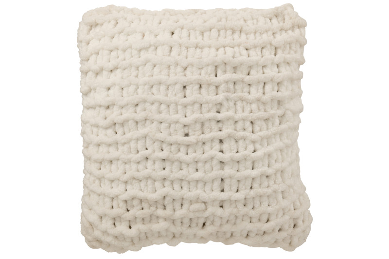 Almofada Trico Branca 50x50