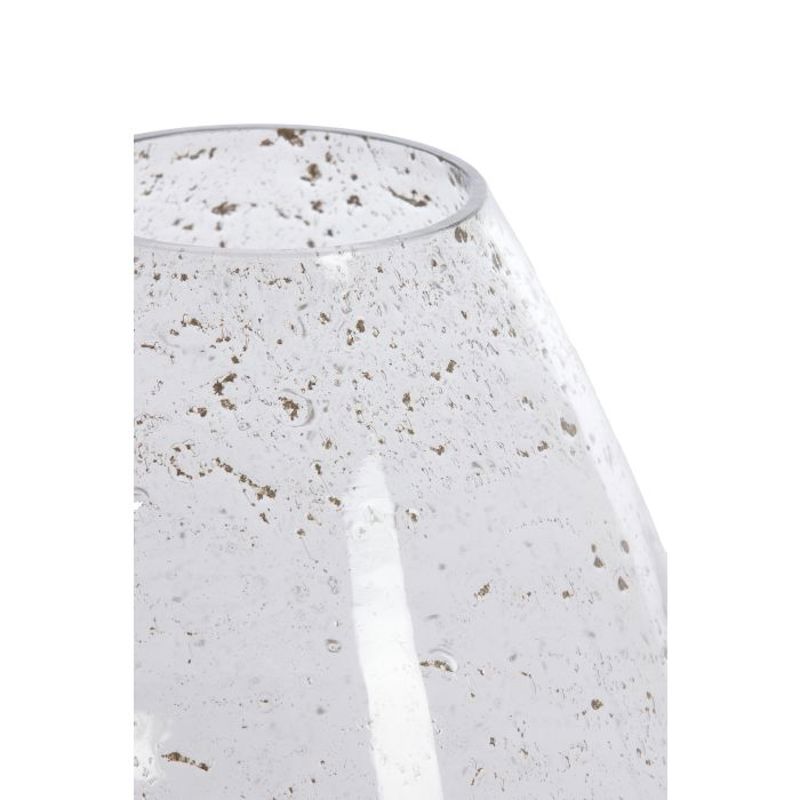 Jarra Vidro Efeito Mineral Claro 22.5x23