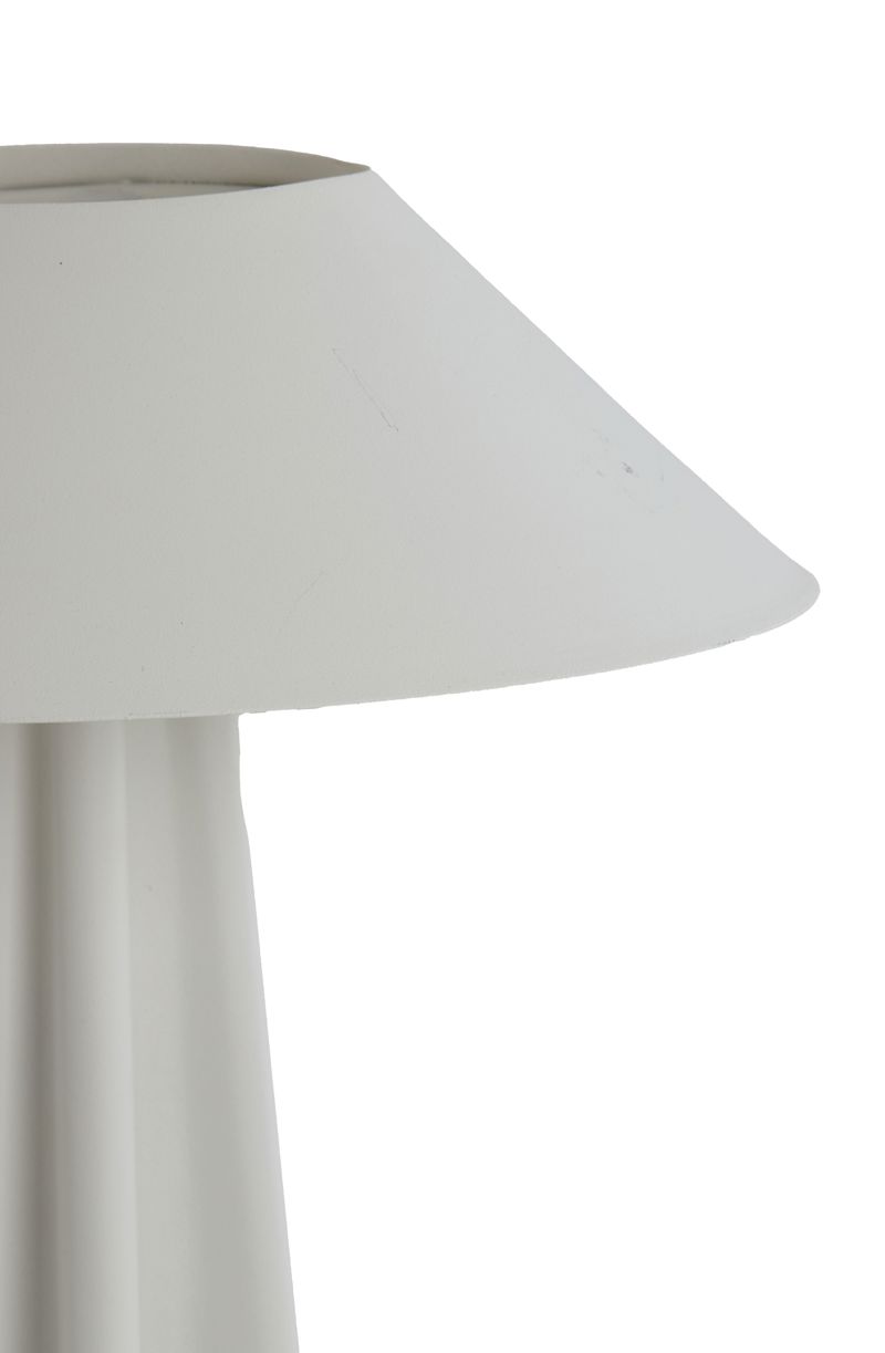 Candeeiro Branco Metal 38x49