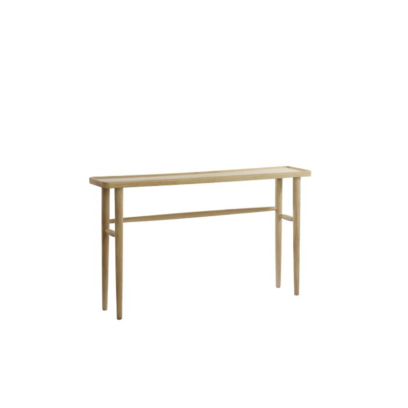 CONSOLA MADEIRA NATURAL QIANO 140X30X82