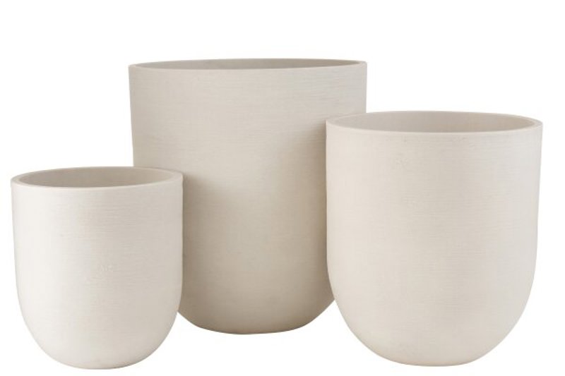 Vaso redondo cerâmica 37x37x41.5