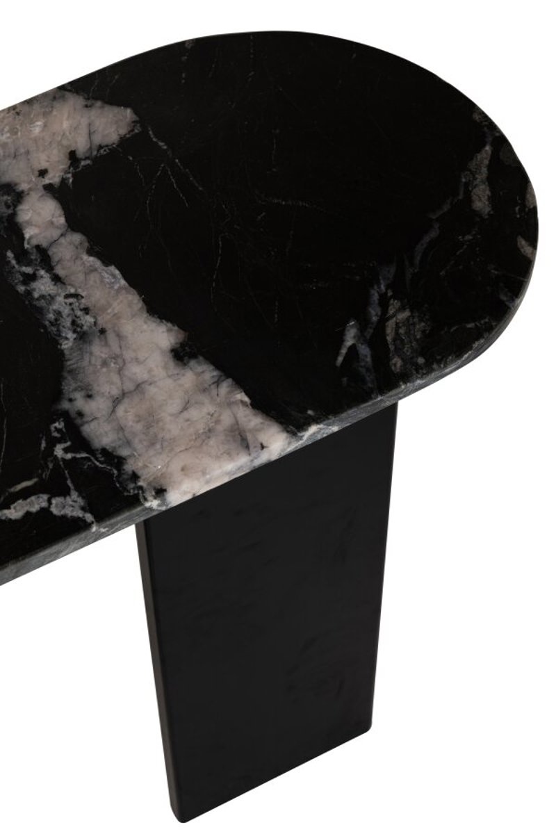 Consola Mathilde Mármore preto 140x35x81