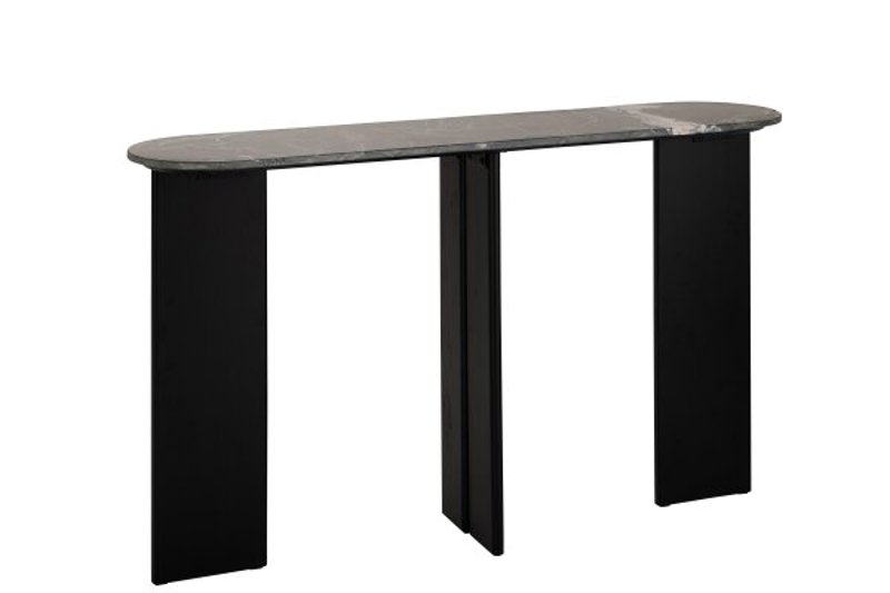 Consola Mathilde Mármore preto 140x35x81