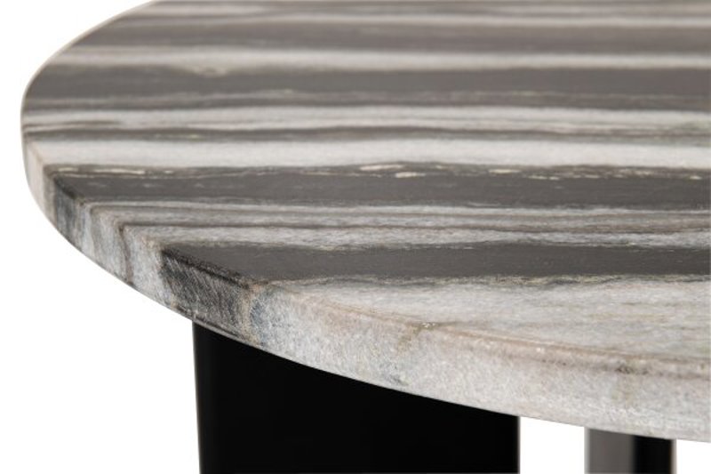 Mesa lateral Mathilde em mármore preto