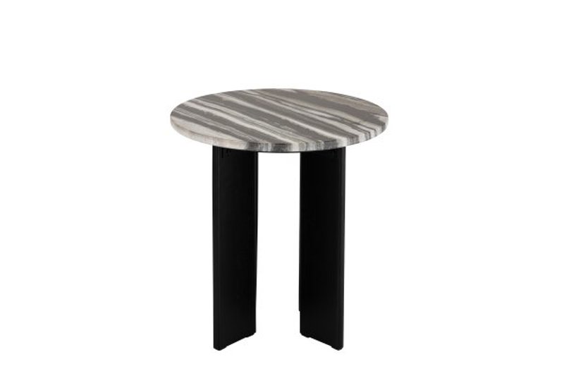 Mesa lateral Mathilde em mármore preto