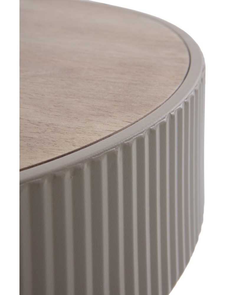 Mesa de centro metal taupe