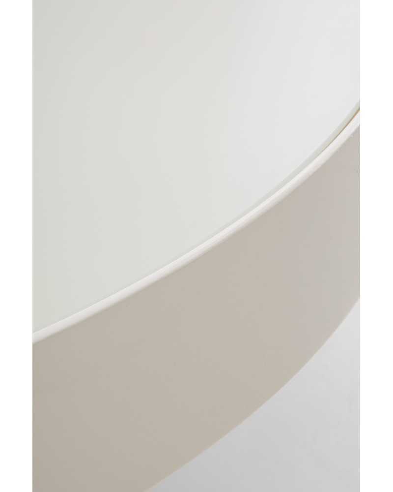 Mesa auxiliar de metal creme