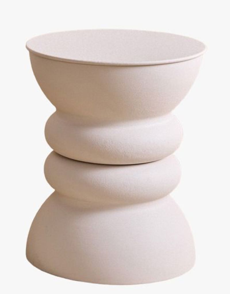 Pedestal metal Nicosia crema