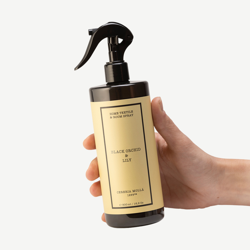 Spray Têxtil Orquídea Negra e Lírio