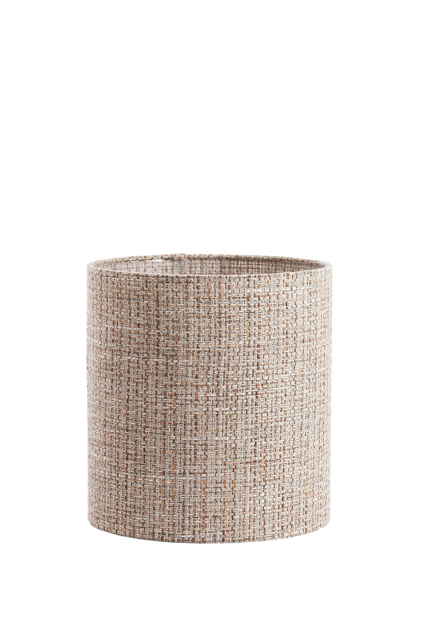 ABAJOUR CILINDRO MARROM CLARO 30x30x32