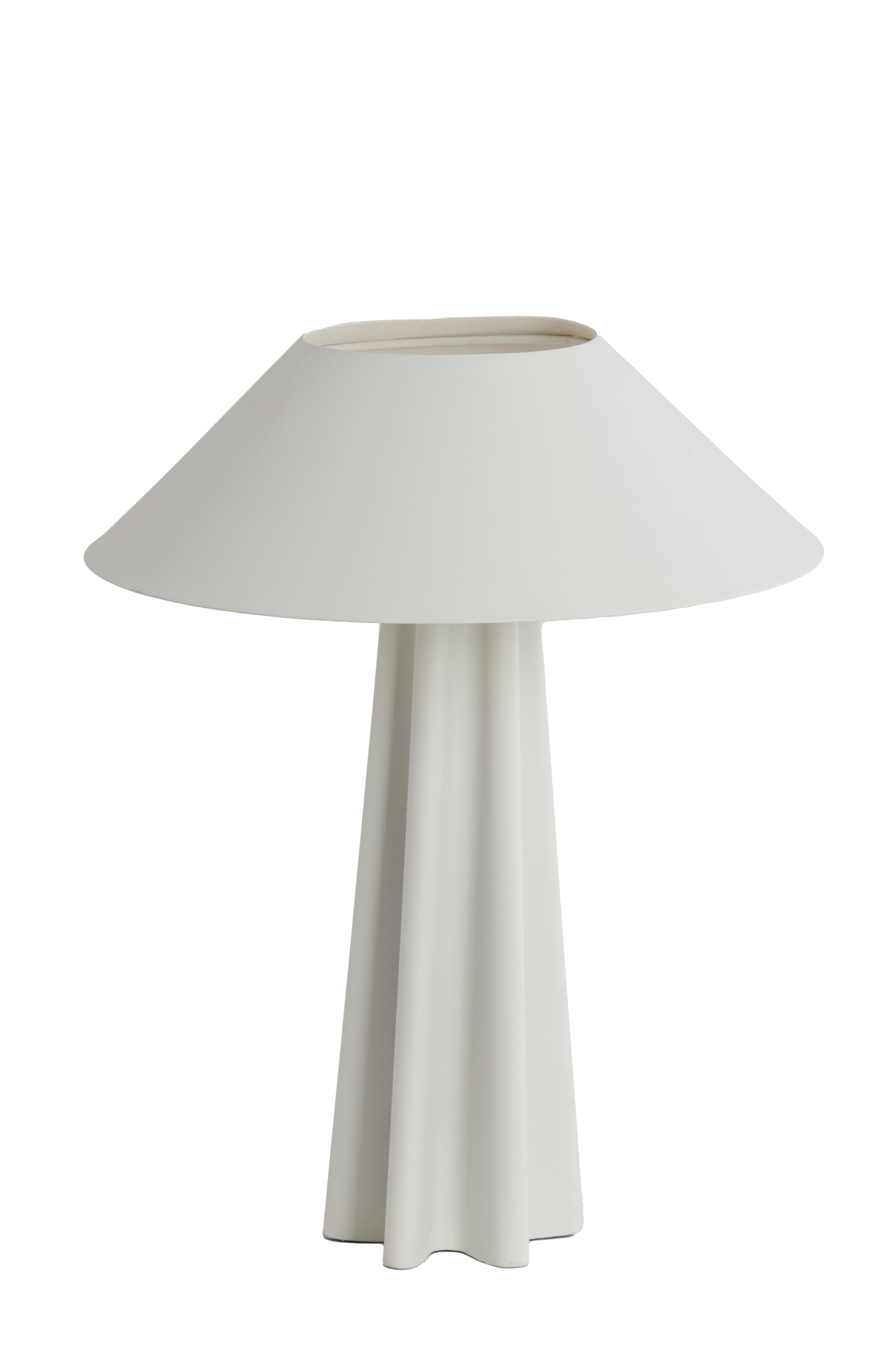 Candeeiro Branco Metal 38x49