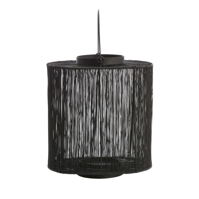 Candeeiro Cilindrico Fios Preto BANJO 28x30