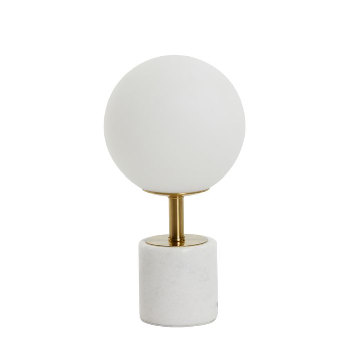 CANDEEIRO CRISTAL BRANCO COM BRONZE MEDINA 20X35