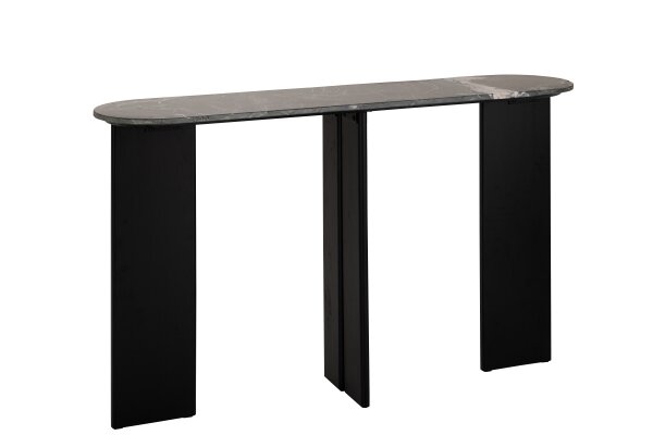 Consola Mathilde Mármore preto 140x35x81