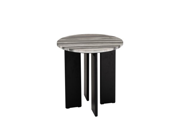 Mesa lateral Mathilde em mármore preto