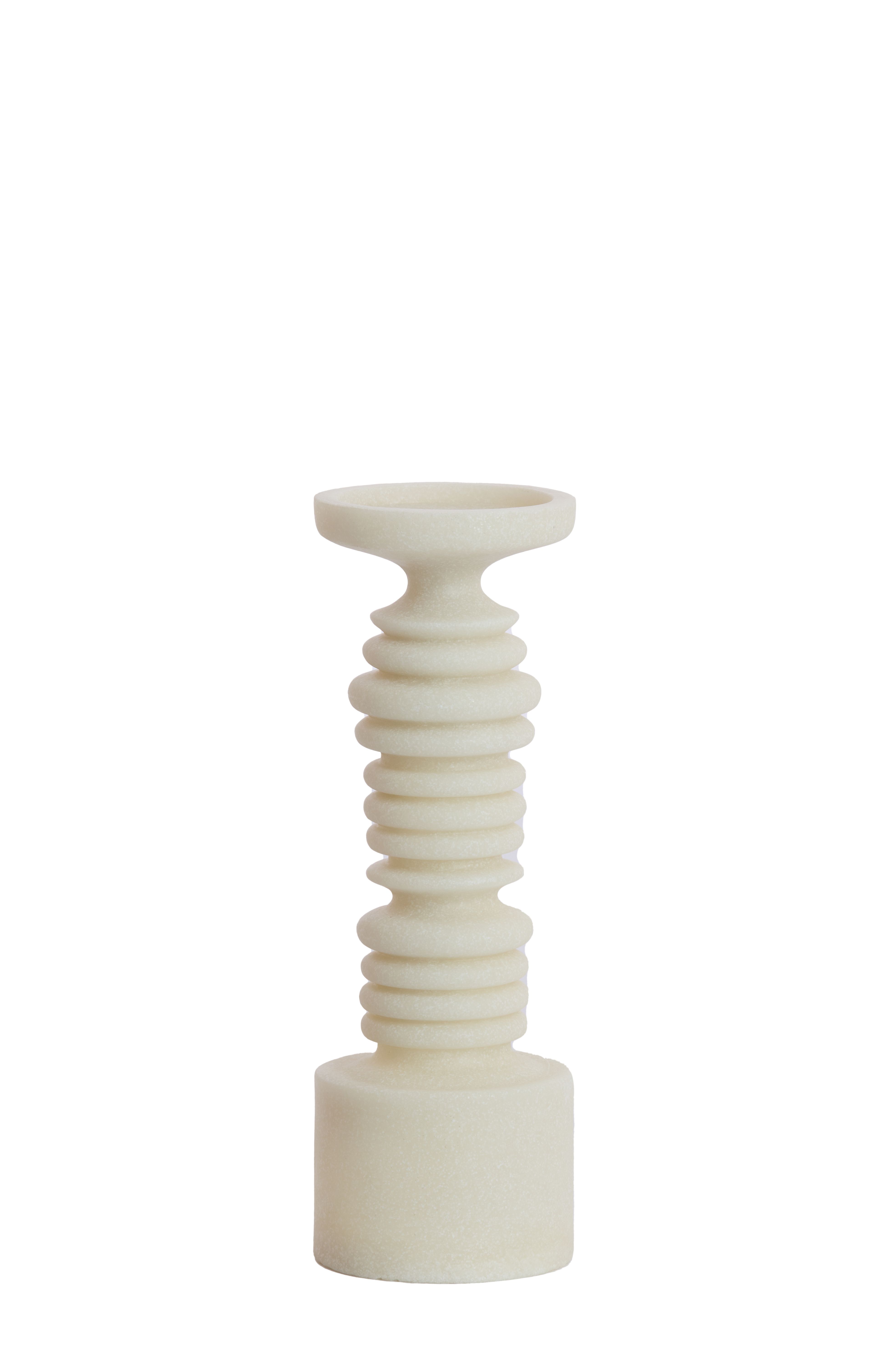 Porta-Velas Branco 11x32