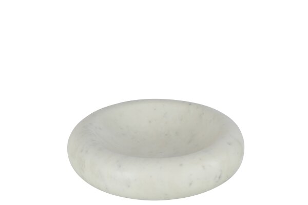 Tijela redonda de mármore branco 29cm